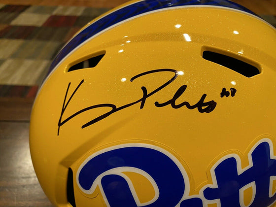 Kenny Pickett Signed Pittsburgh Panthers Full-Size Speed Helmet (Beckett)