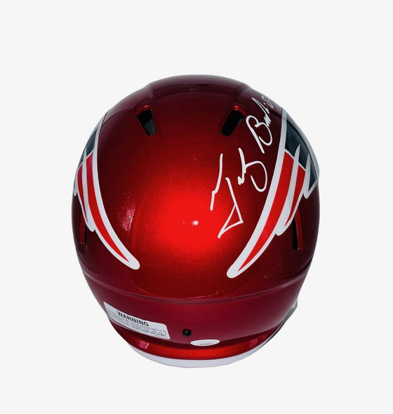 Tedy Bruschi Signed Autograph New England Full Size Flash Replica Helmet JSA COA - 757 Sports Collectibles