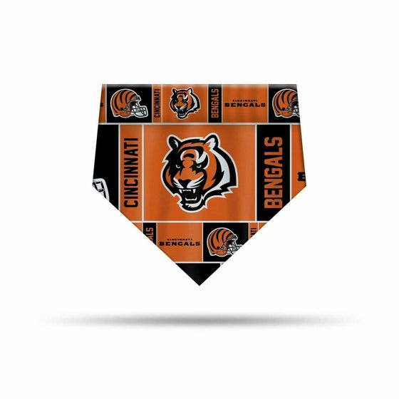 NEW! CINCINNATI BENGALS DOG CAT BANDANA PREMIUM OVER COLLAR LICENSED LARGE - 757 Sports Collectibles