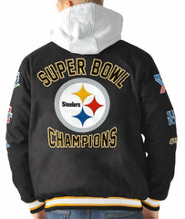 Steelers Men's Giii Bullpen Commemorative Varsity Jacket - S