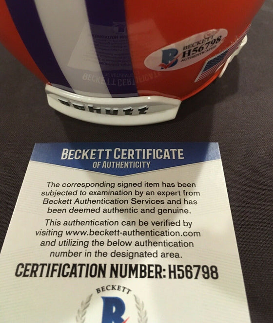 TREVOR LAWRENCE Signed Autographed CLEMSON Football Mini Helmet BECKETT COA! - 757 Sports Collectibles