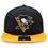 Pittsburgh Penguins NHL Iconic Solid Snapback Adjustable Hat - Black/Yellow