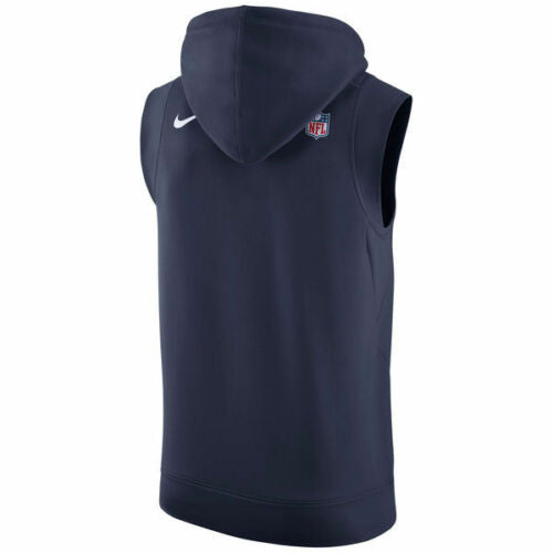 Dallas Cowboys Nike SLEEVELESS Therma-Fit Pullover Hoodie - Navy (2XL)