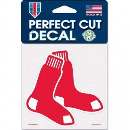 Boston Red Sox Decal 4x4 Perfect Cut Color - 757 Sports Collectibles