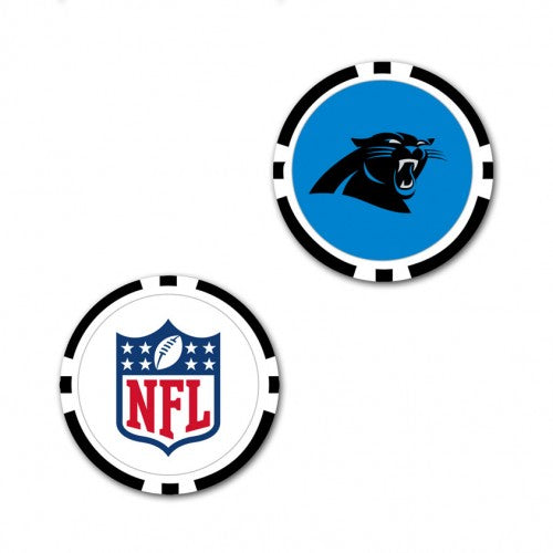 Carolina Panthers Oversized Poker Chip Golf Ball Marker (Printed, 40 mm)