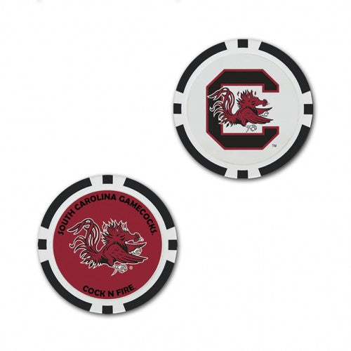 South Carolina Gamecocks Oversized Poker Chip Golf Ball Marker (Printed, 40 mm)