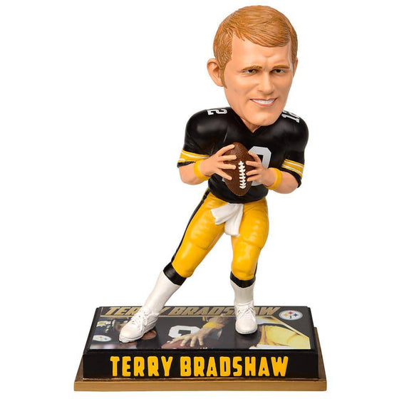 NFL Pittsburgh Steelers Terry Bradshaw 8" Legends Bobblehead Figure - 757 Sports Collectibles