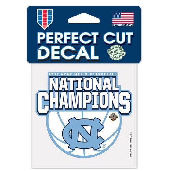 North Carolina Tar Heels WinCraft 2017 NCAA Men’s Basketball National Champions 4" x 4" Perfect Cut Decal - 757 Sports Collectibles