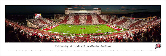 Utah Football - 50 Yard Line Stripe - Unframed - 757 Sports Collectibles