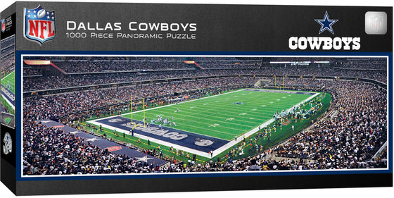 Stadium Panoramic - Dallas Cowboys 1000 Piece NFL Sports Puzzle - End View